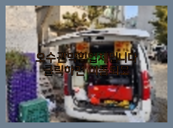 하수구청소