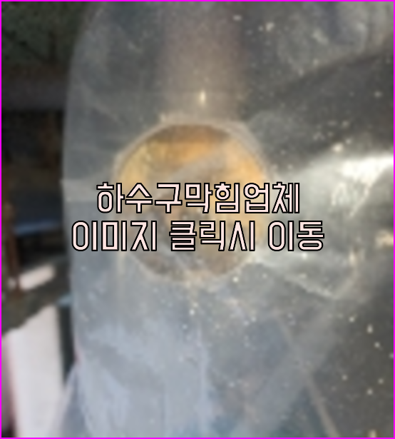 오수관막힘