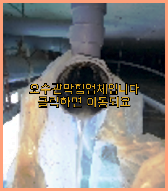 오수관막힘